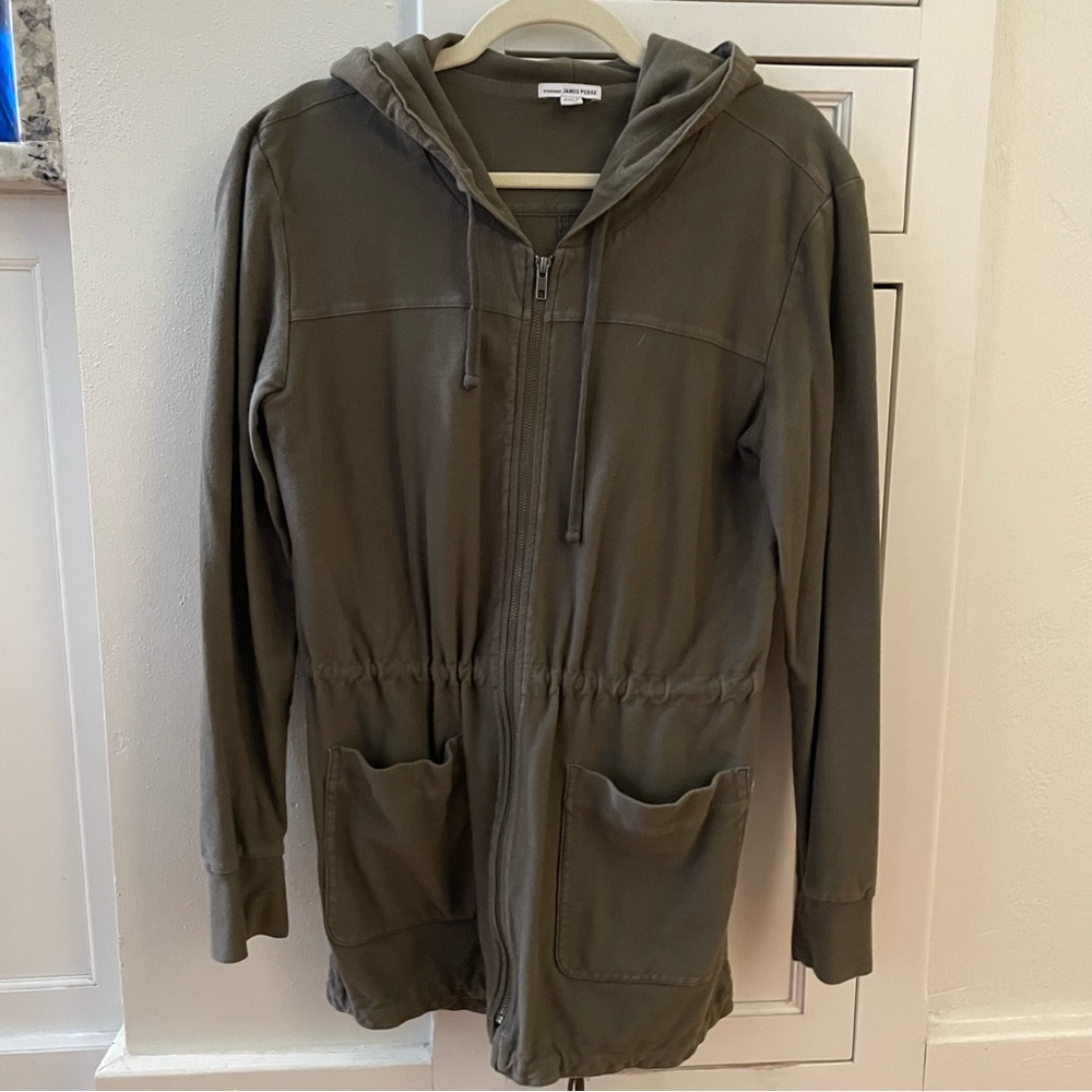 James Perse Brown Hooded Jacket